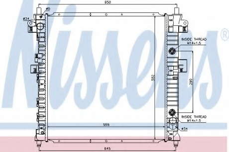 Радиатор системы охлаждения NS_K 64326 (Nissens)
