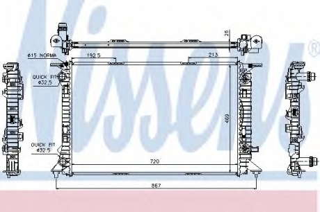 Радиатор системы охлаждения NS_K 60321 (Nissens)