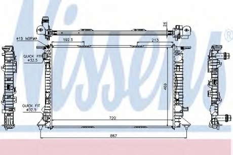 Радиатор системы охлаждения NS_K 60323 (Nissens)