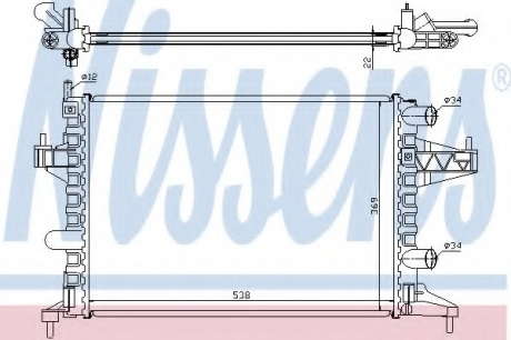 Радиатор системы охлаждения NS_K 63007 (Nissens)