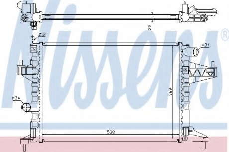 Радиатор системы охлаждения NS_K 63008 (Nissens)