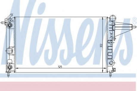 Радиатор системы охлаждения NS_K 63225 (Nissens)