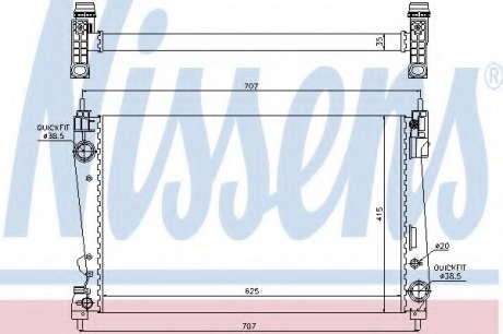Радиатор системы охлаждения NS_K 61916 (Nissens)