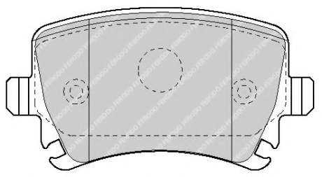 Тормозные колодки дисковые FE FDB1636 (Ferodo)