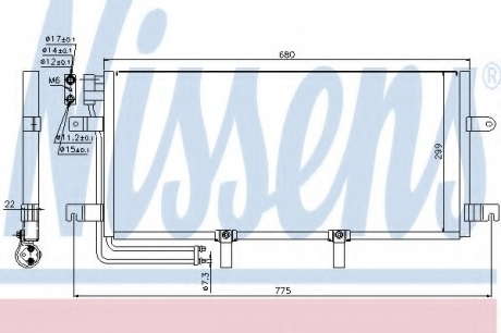 Радиатор кондиционера NS_K 94834 (Nissens)