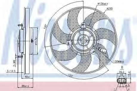 Вентилятор радиатора NS_K 85733 (Nissens)