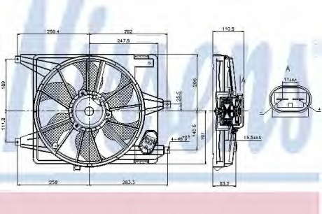 Вентилятор радиатора NS_K 85708 (Nissens)