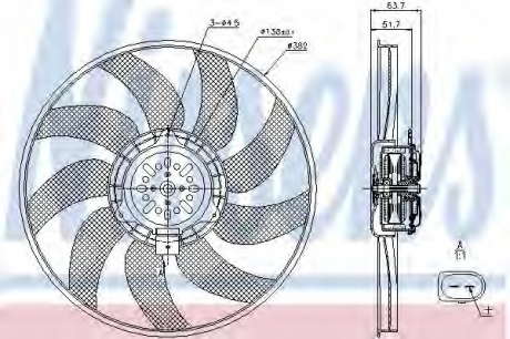 Вентилятор радиатора NS_K 85728 (Nissens)