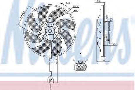 Вентилятор радиатора NS_K 85806 (Nissens)