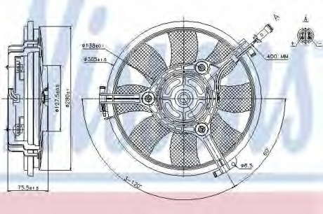 Вентилятор радиатора NS_K 85691 (Nissens)