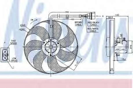 Вентилятор радиатора NS_K 85683 (Nissens)