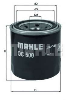 Фильтр масляный Subaru MH OC500 - OC 500 (MAHLE)