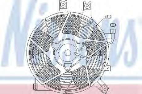Вентилятор радиатора NS 85384 (Nissens)
