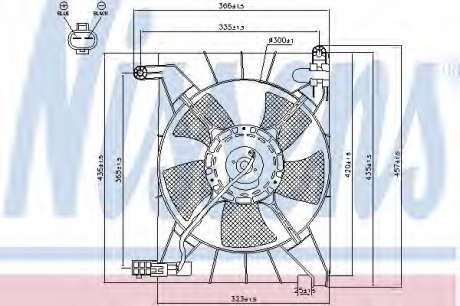Вентилятор радиатора NS 85063 (Nissens)