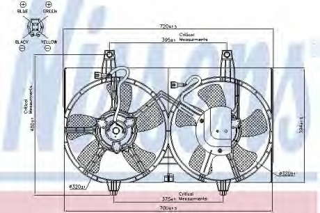 Вентилятор радиатора NS 85280 (Nissens)