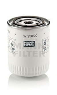 Фильтр масляный MANN W 930, 20 - W 930/20 (MANN-FILTER)