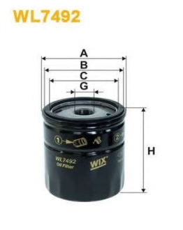 Фильтр масляный WIX WL7492 (WIX Filters)