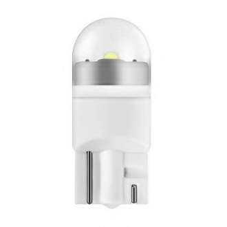 (к, т 2 шт) Лампа светодиодная Osram LED warm white 4000K (1W 12V W2, 1X9, 5D) Osram - 2850WW-02B