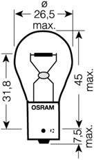 Лампа накаливания PY21W 12V 21W BAU15s DIADEM Chrome (2шт blister) (пр-во OSRAM) OSRAM - 7507DC-02B (Osram )