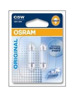 (к, т 2 шт) Автолампа Osram (5W 12V SV8, 5-8) Osram - 6418-02B