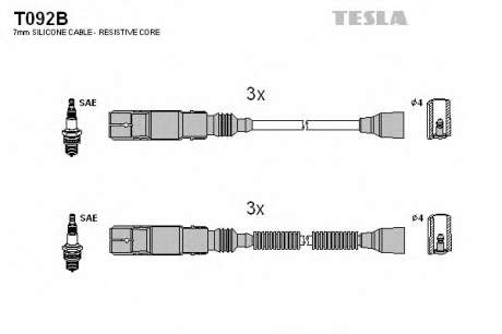 Кабель зажигания, к-кт TESLA Smart 0, 6; 0, 7 07. 98-01. 04 M160 E6AL B03, M160 E6AL B04, M160 E6AL B05 TESLA - T092B (Tesla)