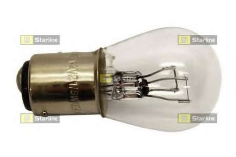 Автомобильная лампа: 12 [В] P21, 5W 12V цоколь BAY15d - двухконтактная STARLINE - 99.99.983
