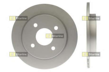Диск тормозной окрашенный (антикорозионная обработка) STARLINE - PB 1276C