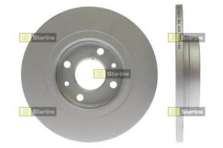 Диск тормозной окрашенный (антикорозионная обработка) STARLINE - PB 1663C