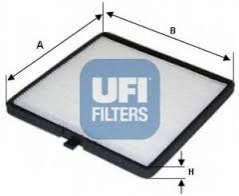 Фильтр, воздух во внутренном пространстве UFI - 53-116-00