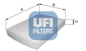 Фильтр, воздух во внутренном пространстве UFI - 53-112-00