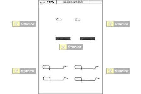 Ремонтный комплект тормозных колодок STARLINE - BD PR26