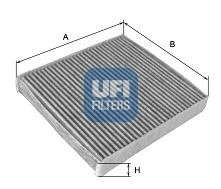 Фильтр, воздух во внутренном пространстве UFI - 54.100.00