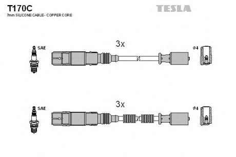 Кабель зажигания, к-кт TESLA Smart 98- TESLA - T170C (Tesla)