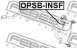 ВТУЛКА ПЕРЕДНЕГО СТАБИЛИЗАТОРА D24. 9 FEBEST - OPSB-INSF (Febest) - OPSB-INSF (Фото 2)
