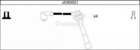 Комплект проводов зажигания NIPPARTS - J5383021 (Nipparts)