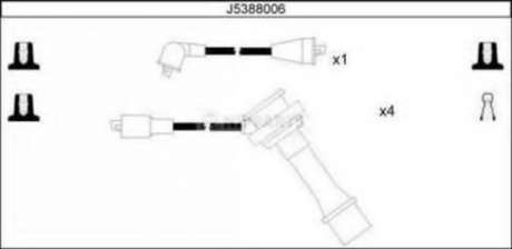 Комплект проводов зажигания NIPPARTS - J5388006 (Nipparts)