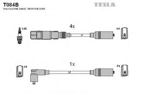 Кабель зажигания, к-кт TESLA TESLA - T084B (Tesla)