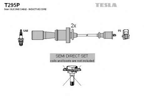 Кабель зажигания, к-кт TESLA TESLA - T295P (Tesla)
