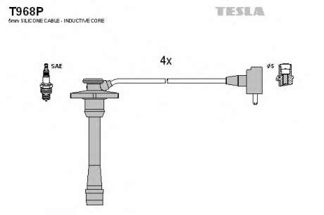 Кабель зажигания, к-кт TESLA TESLA - T968P (Tesla)