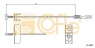 Трос стояночного тормоза COFLE - 11.6803 - 11.6803 (Фото 1)