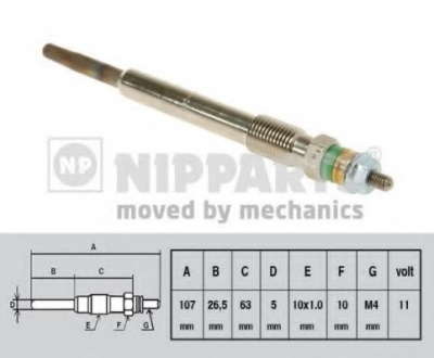Свеча накаливания NIPPARTS - N5718002 (Nipparts)