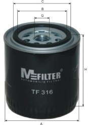 Масляный фильтр MFILTER - TF316