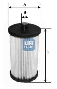 Топливный фильтр UFI - 26.012.00
