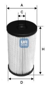 Топливный фильтр UFI - 26.007.00