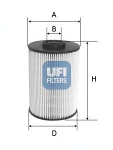 Топливный фильтр UFI - 26.055.00