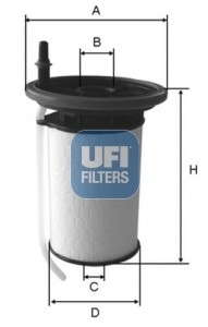 Топливный фильтр UFI - 26.052.00
