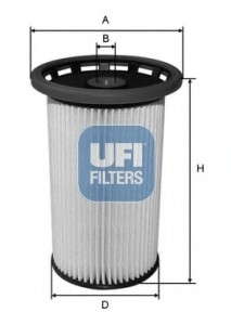 Топливный фильтр UFI - 26.038.00