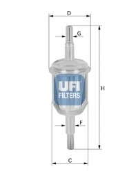 Топливный фильтр UFI - 31.027.00