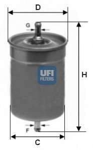 Топливный фильтр UFI - 31.500.00