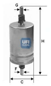 Топливный фильтр UFI - 31.510.00